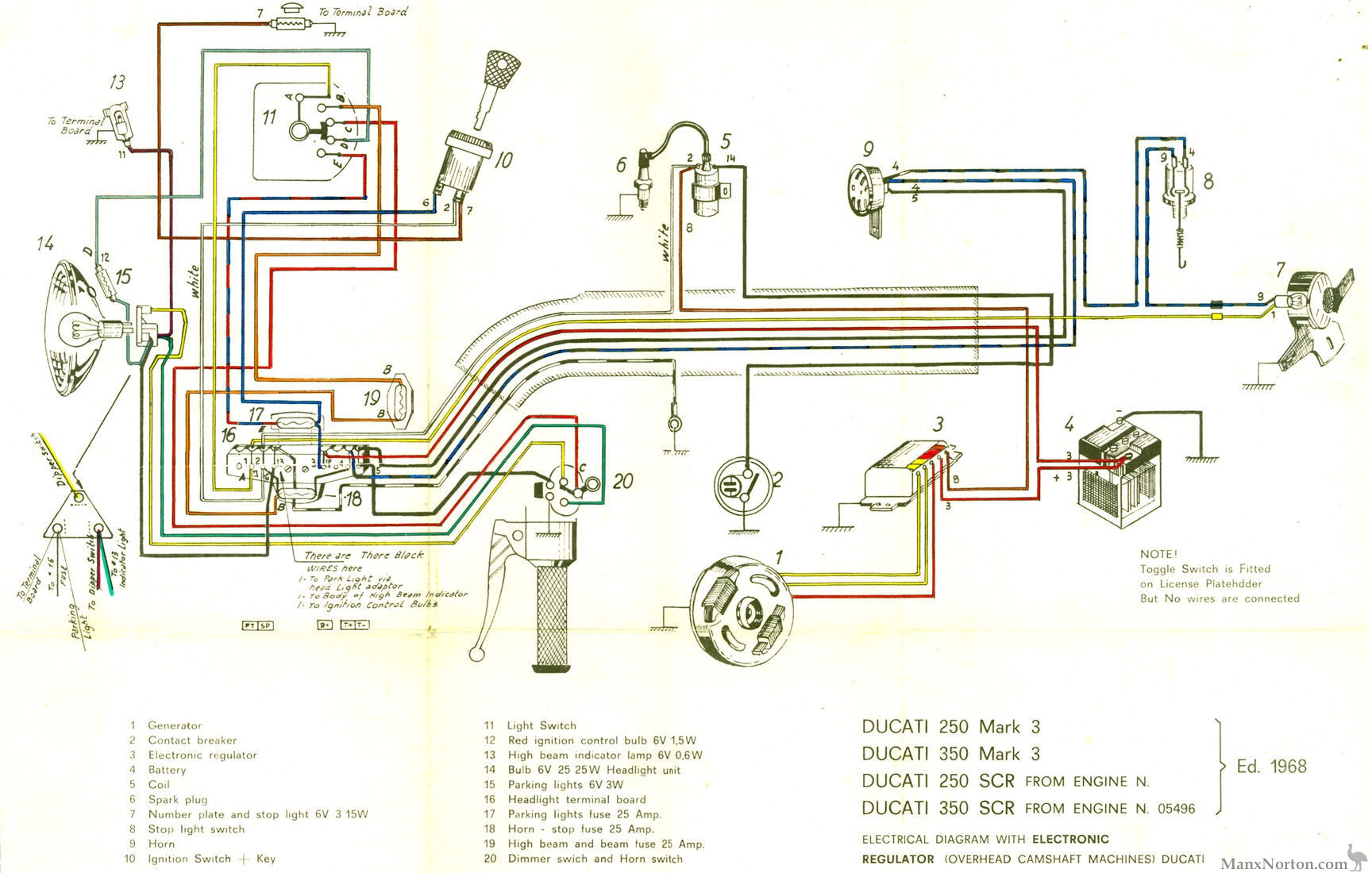 Ducati 350 Scrambler Wiring Diagram