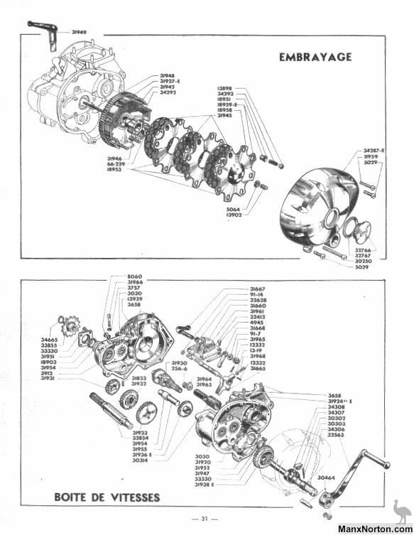 Terrot 100cc MT1 Gearbox