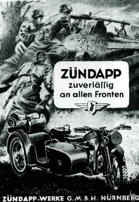 Zundapp 1942 Advertisement Military