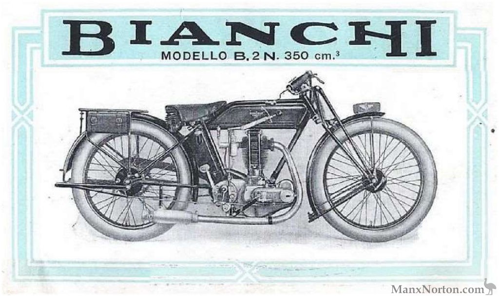 Bianchi 1928 350cc Model B 2 N