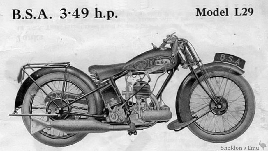 BSA Motorcycle Instruction Manual – OHV & Sidevalve 250, 350, 500 (1930-1936 Models)
