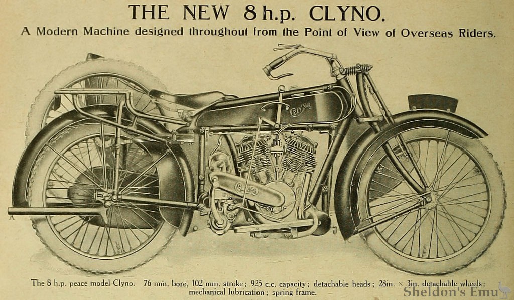 8hp Clyno Twin