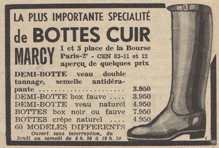 Bottes Cuir - French Boots 1953