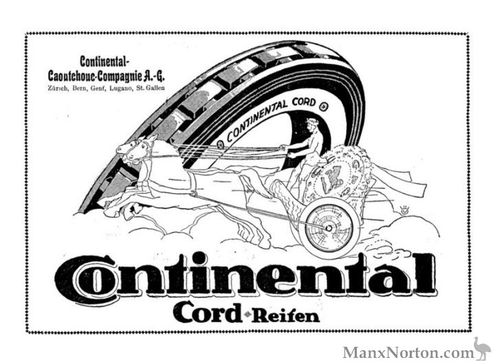 Continental Tyres 1922 Switzerland
