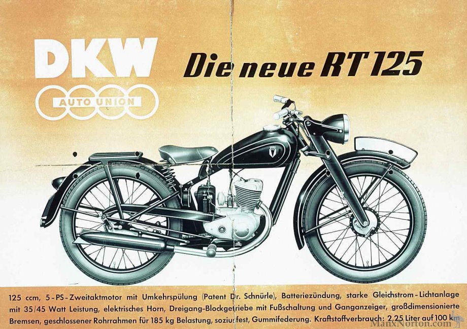 DKW 1941 RT125 Brochure