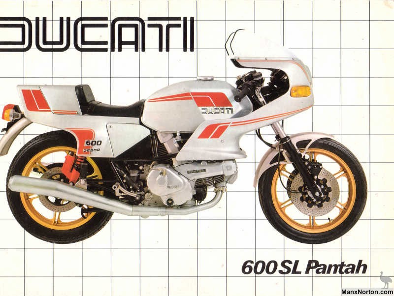 1982 Ducati Pantah 600SL original sales brochure