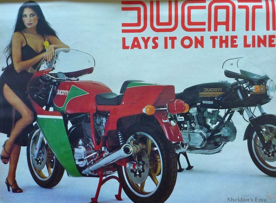 1980 Ducati Pinup Advertising Campaign