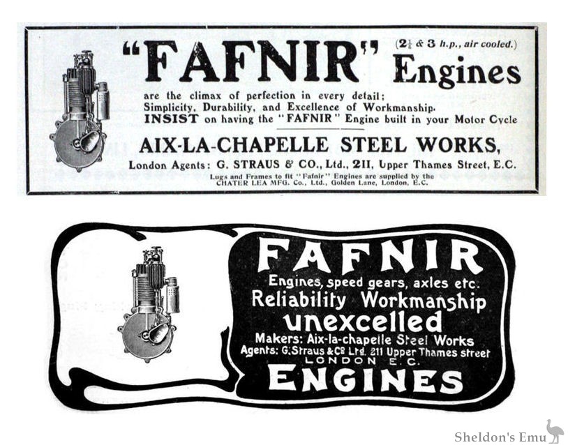 Fafnir Engines 1903