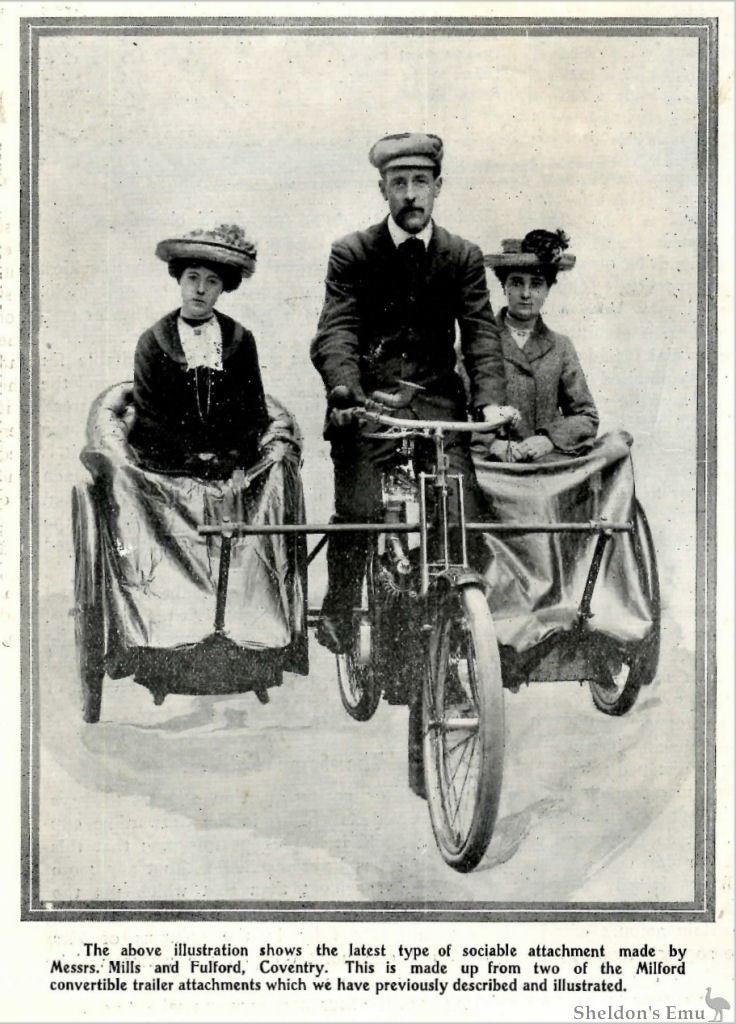 Millford Dual Sidecars, 1903