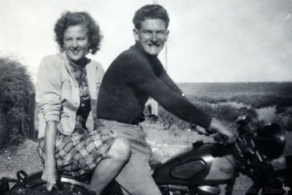 Hazel and Bob Hawke on their Panther