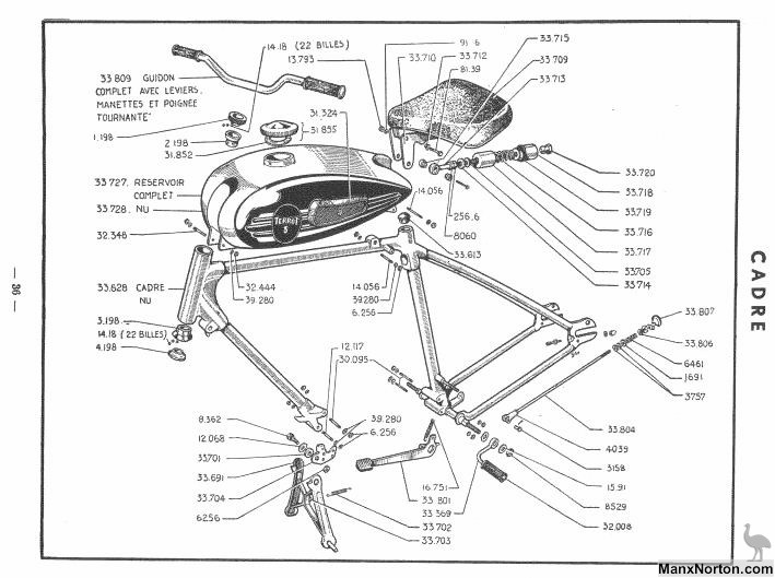 Terrot 125 EP Frame