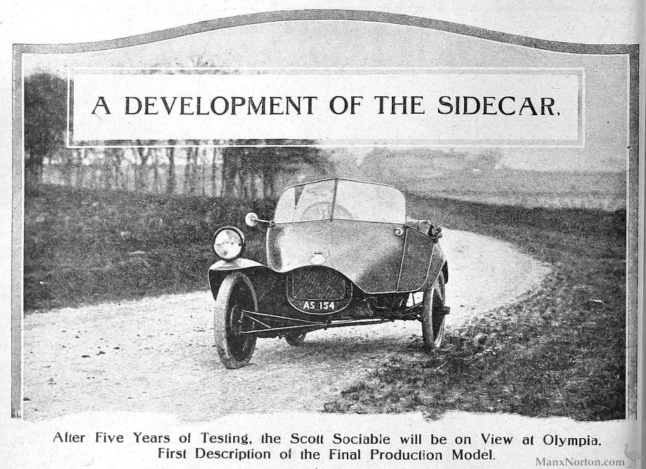 A Development of the Sidecar - Scott Sociable