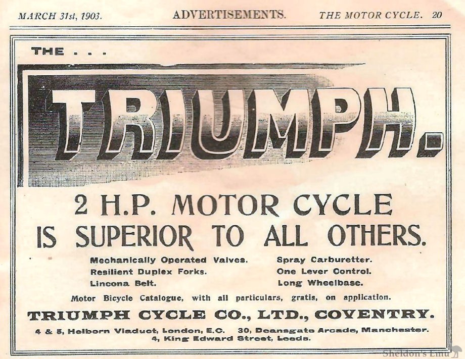Triumph Motorcycles History - 1902 to Today