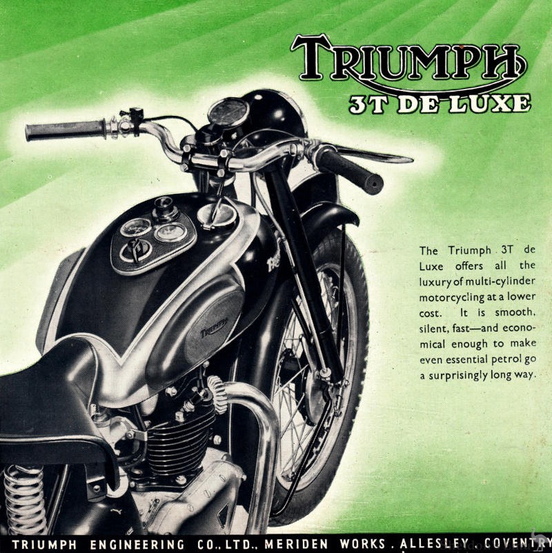 Triumph 1948 3T Deluxe Promotion