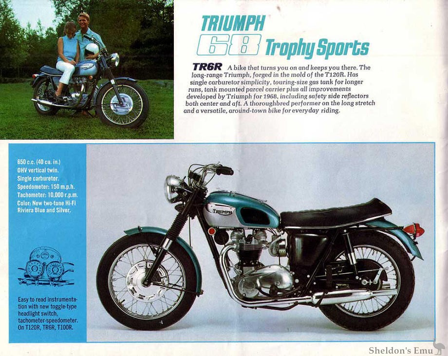 Original Triumph 650 ZYLINDERKOPF SCHRAUBENSATZ 1968-70 TR6 Trophy T120