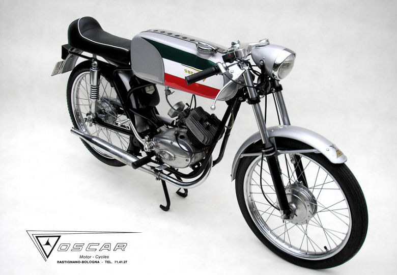 Oscar Mister College prototipo 50 cc 1968 ciclomotor motocicleta rojo Red Atlas 1:18 