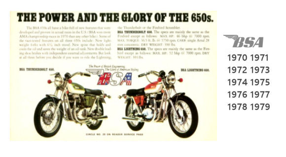 BSA 1970-1979